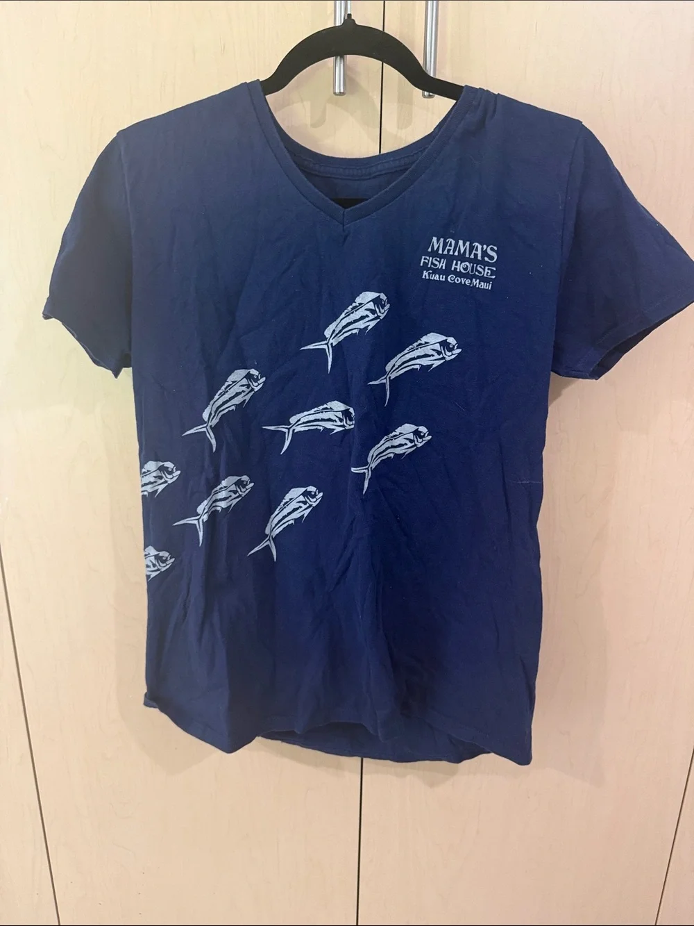 Navy Blue Fish Graphic Tee